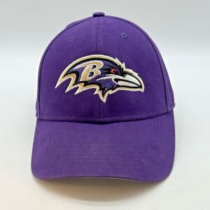Baltimore Ravens NFL Baseball Cap Team Apparel Embroidered Logo Purple Strapback
